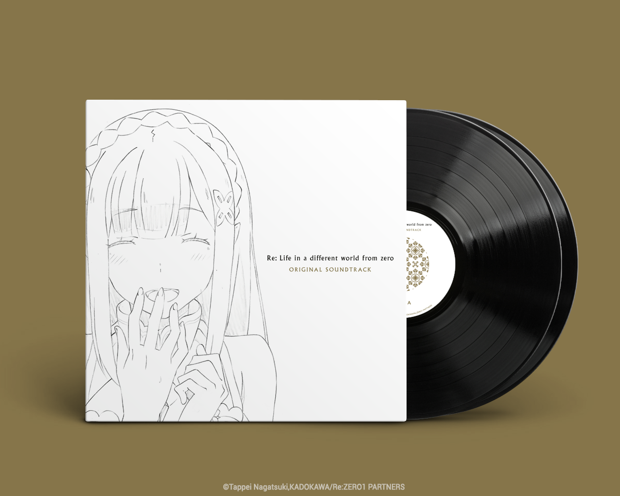 Re: Life in a different world from zero Original Soundtrack vinyl - black