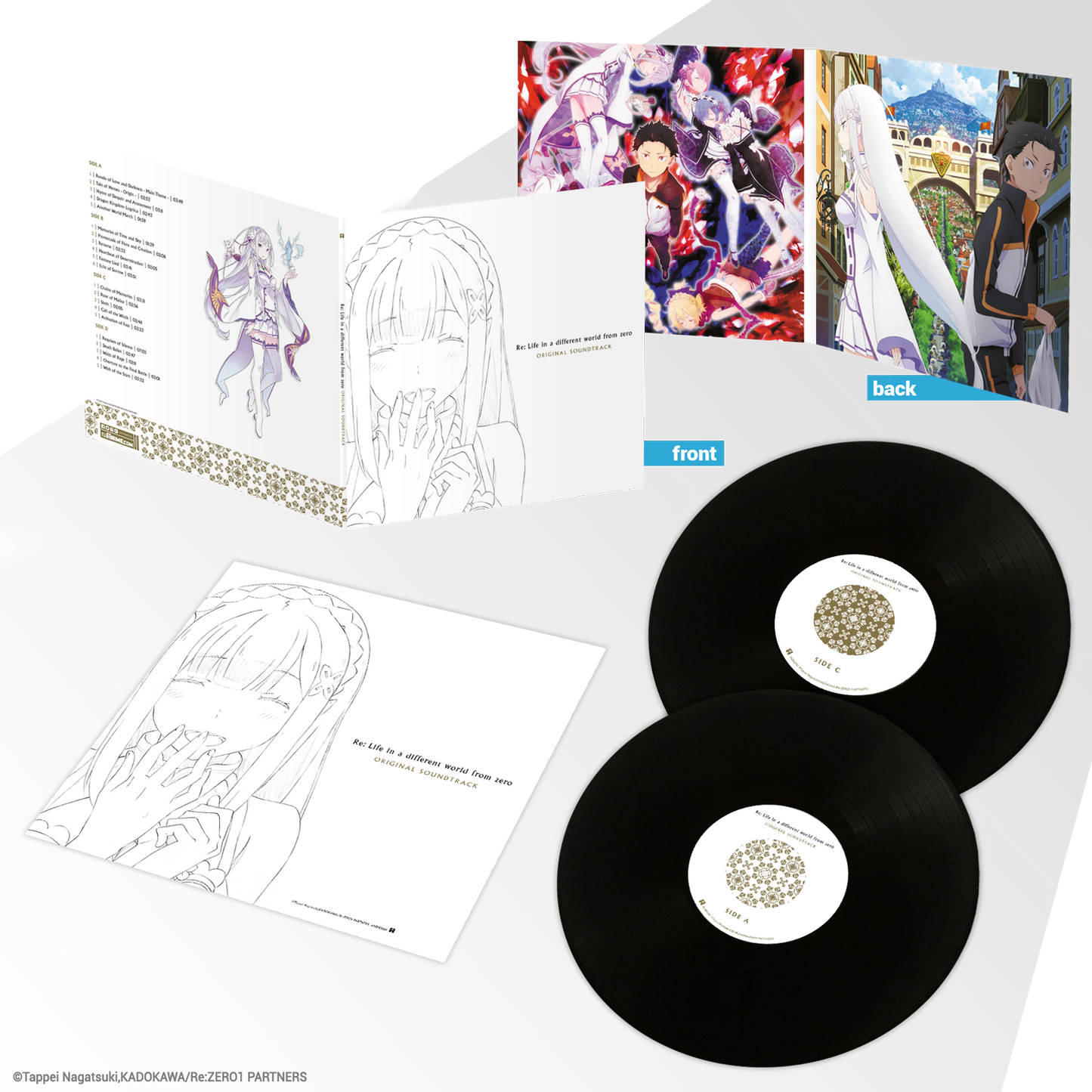 Re: Life in a different world from zero Original Soundtrack vinyl - black