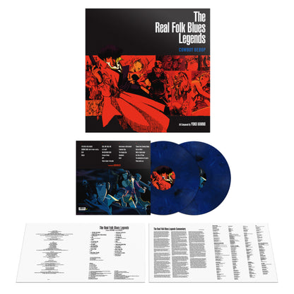 COWBOY BEBOP: The Real Folk Blues Legends - 2x 12" dark blue marbled vinyl LP