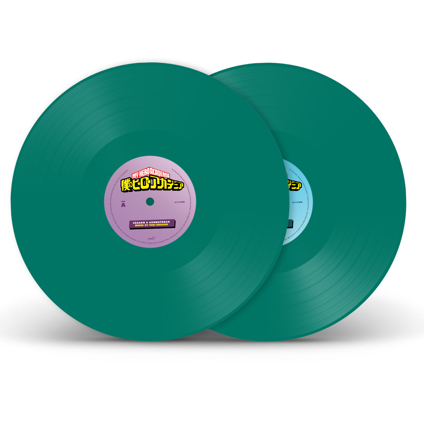 My Hero Academia: Season 6 Original Series Soundtrack - 2x 12" green hue vinyl LP