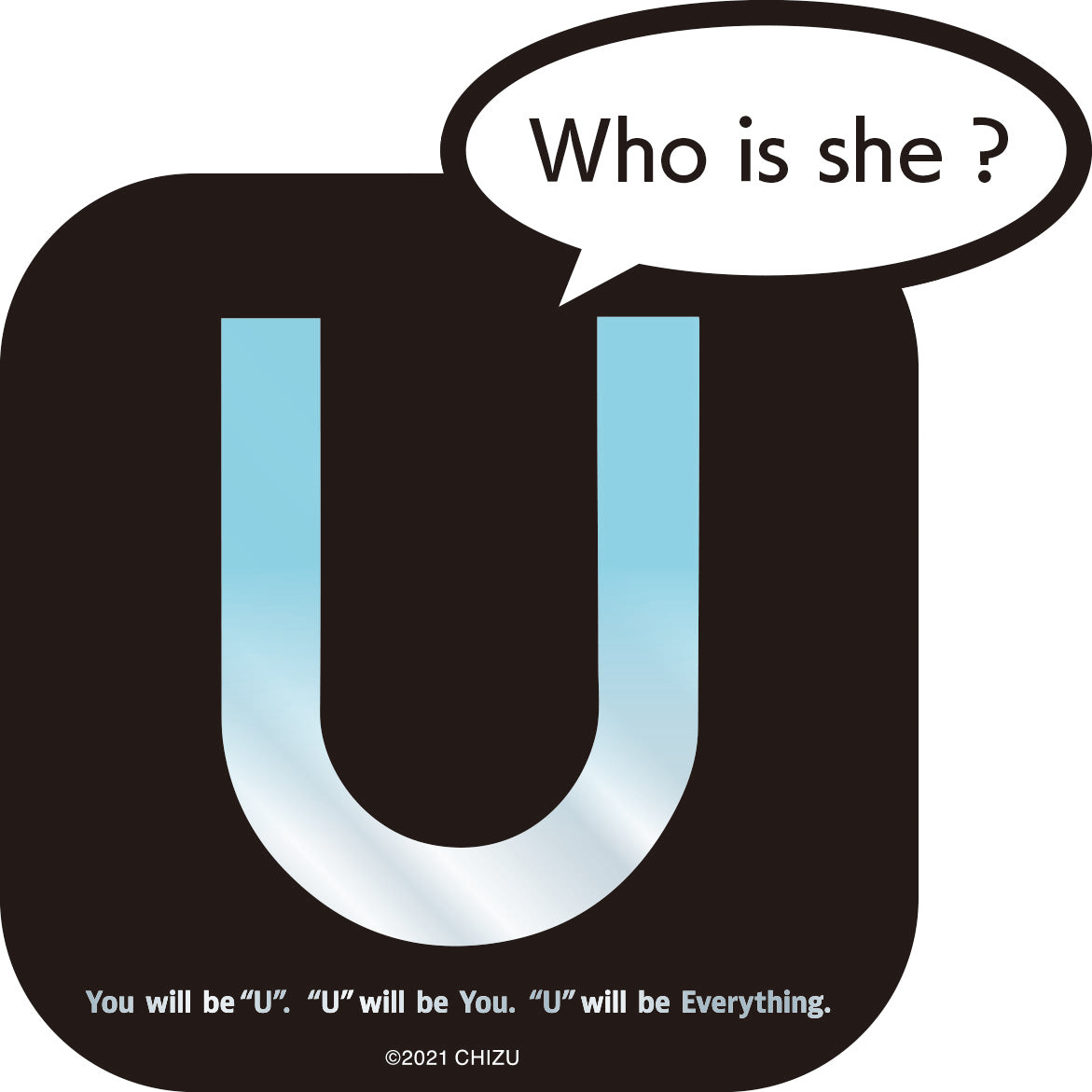 BELLE "U" sticker