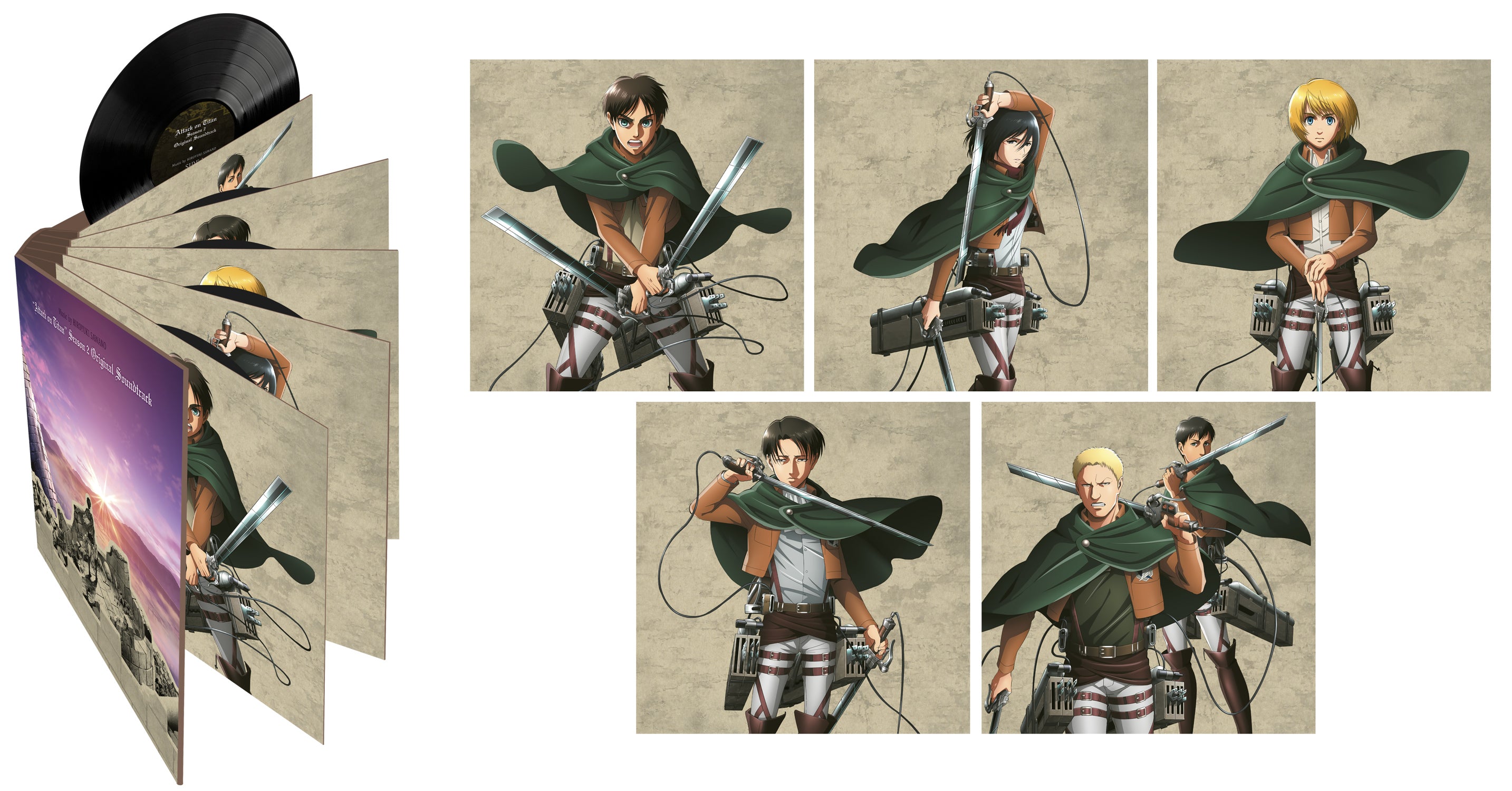 Attack on Titan: Season 2 Soundtrack - 5 x LP Vinyl Deluxe Edition –  alltheanime