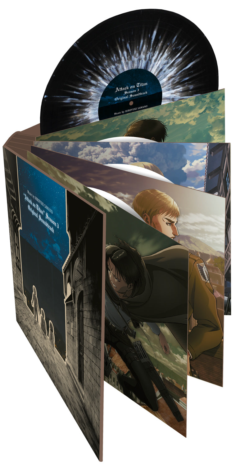 Attack on Titan: Season 3 Soundtrack - 4 x LP Vinyl Deluxe Edition - AllTheAnime.com Variant