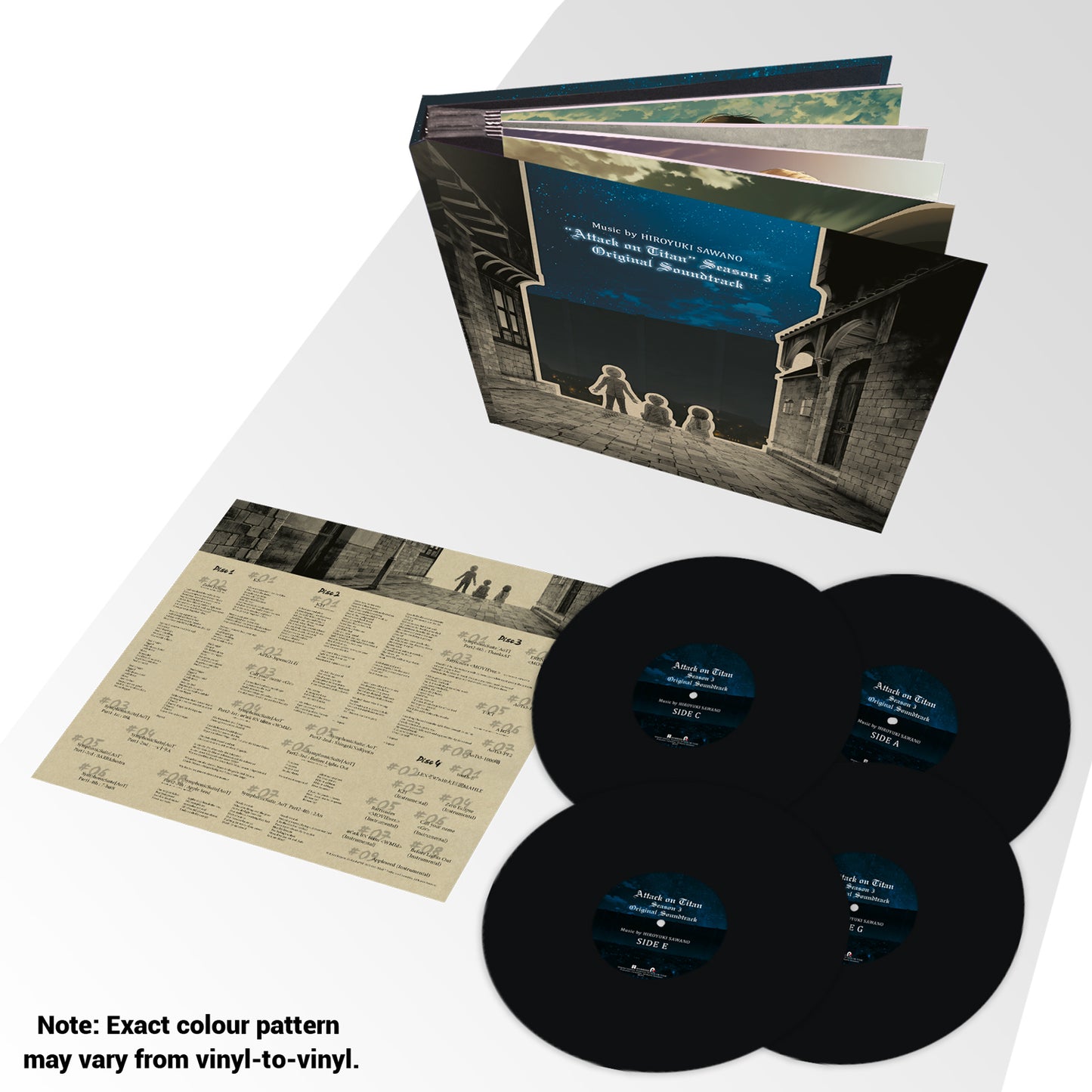 Attack on Titan: Season 3 Soundtrack - 4 x LP Vinyl Deluxe Edition