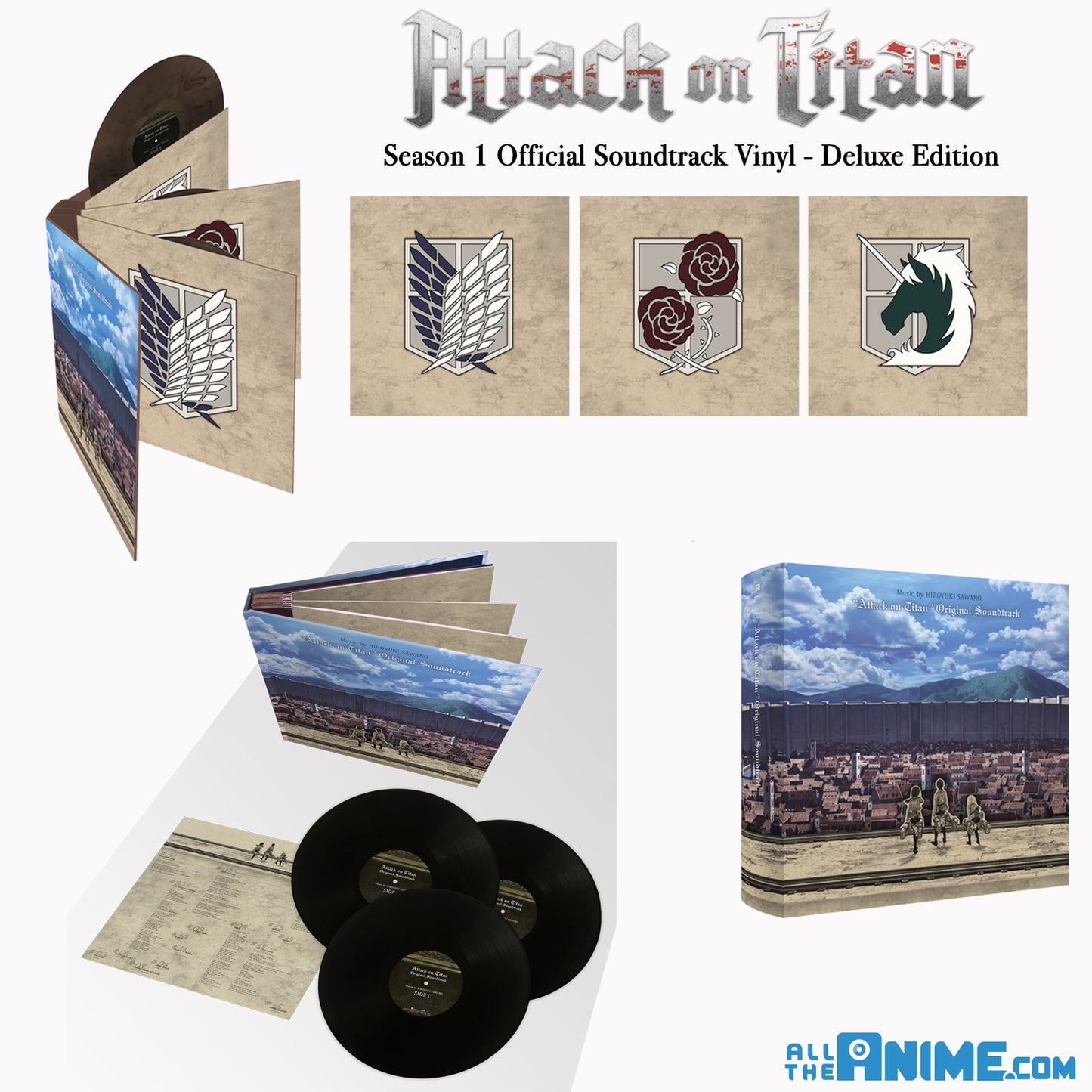 Attack on Titan: Season 1 Soundtrack - Vinyl Deluxe Edition