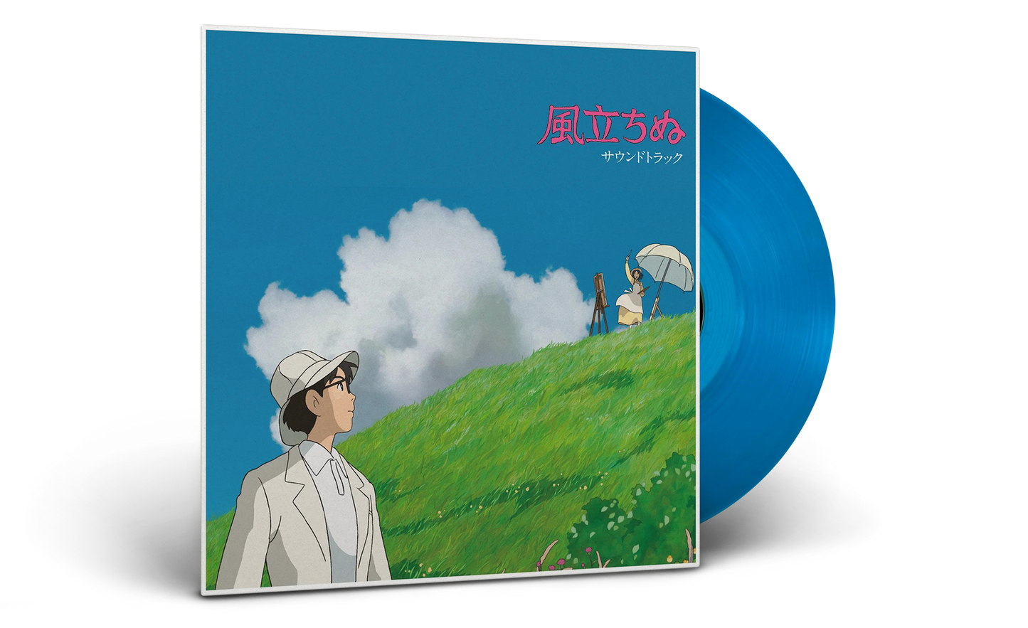 The Wind Rises vinyl soundtrack (Clear Sky Blue vinyl variant)