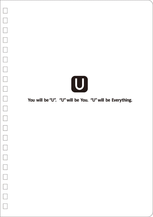 BELLE "U" ring notebook