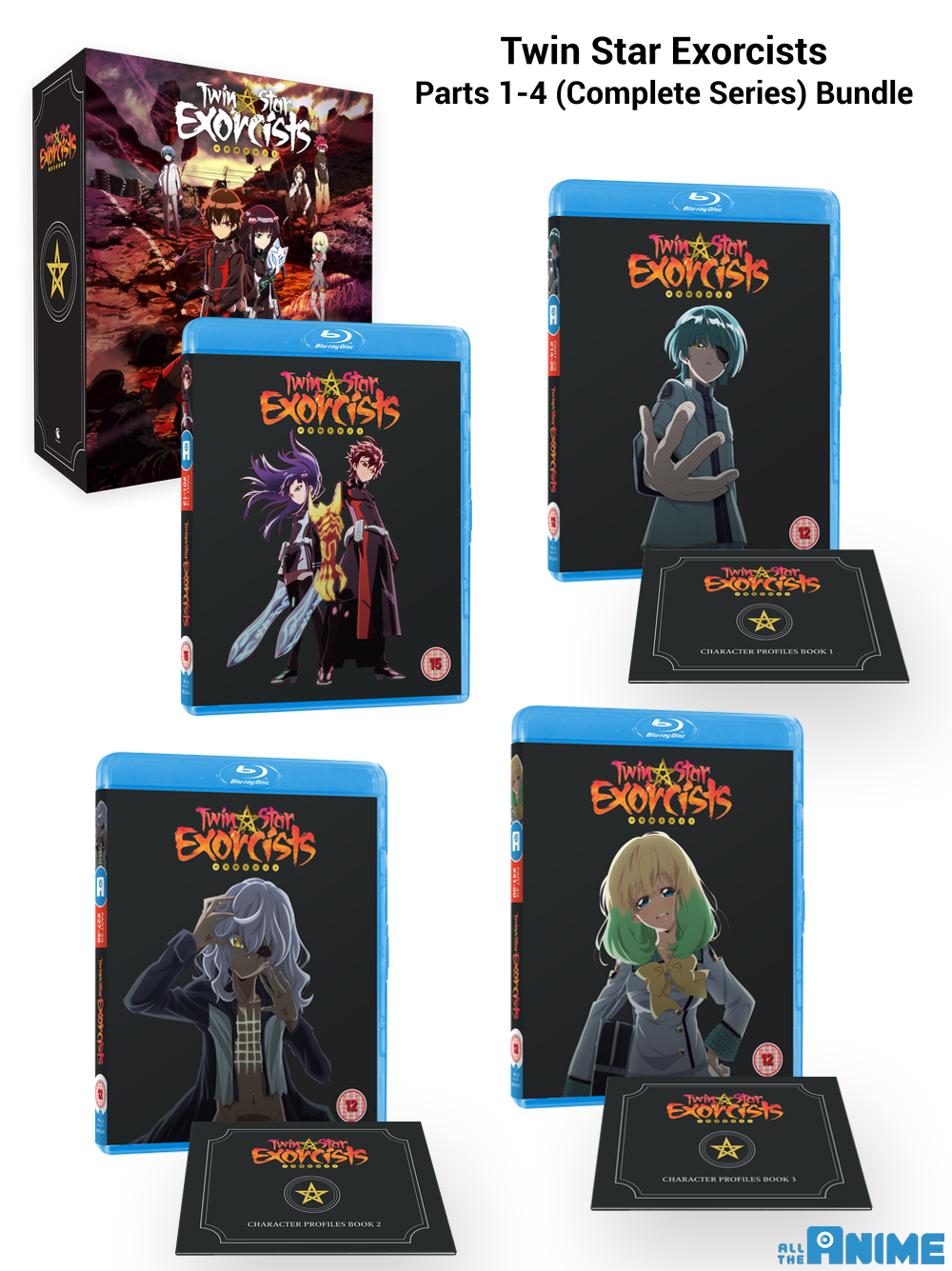 Twin Star Exorcists Parts 1-4 Blu-ray bundle