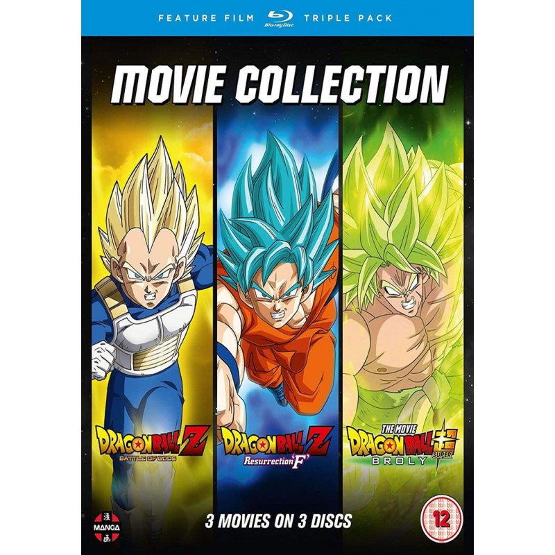 Dragon Ball Z Movie Trilogy: Battle of Gods, Resurrection F + Broly - Blu-ray